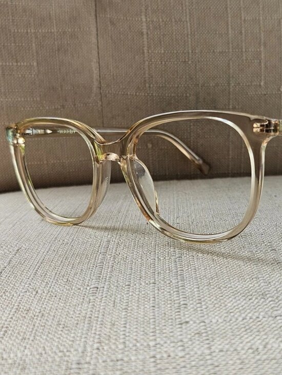 Warby Parker Accessories - Warby Parker Women Eyeglasses Frame Tan Clear Eyeglasses LAUREL M 664 Glasses